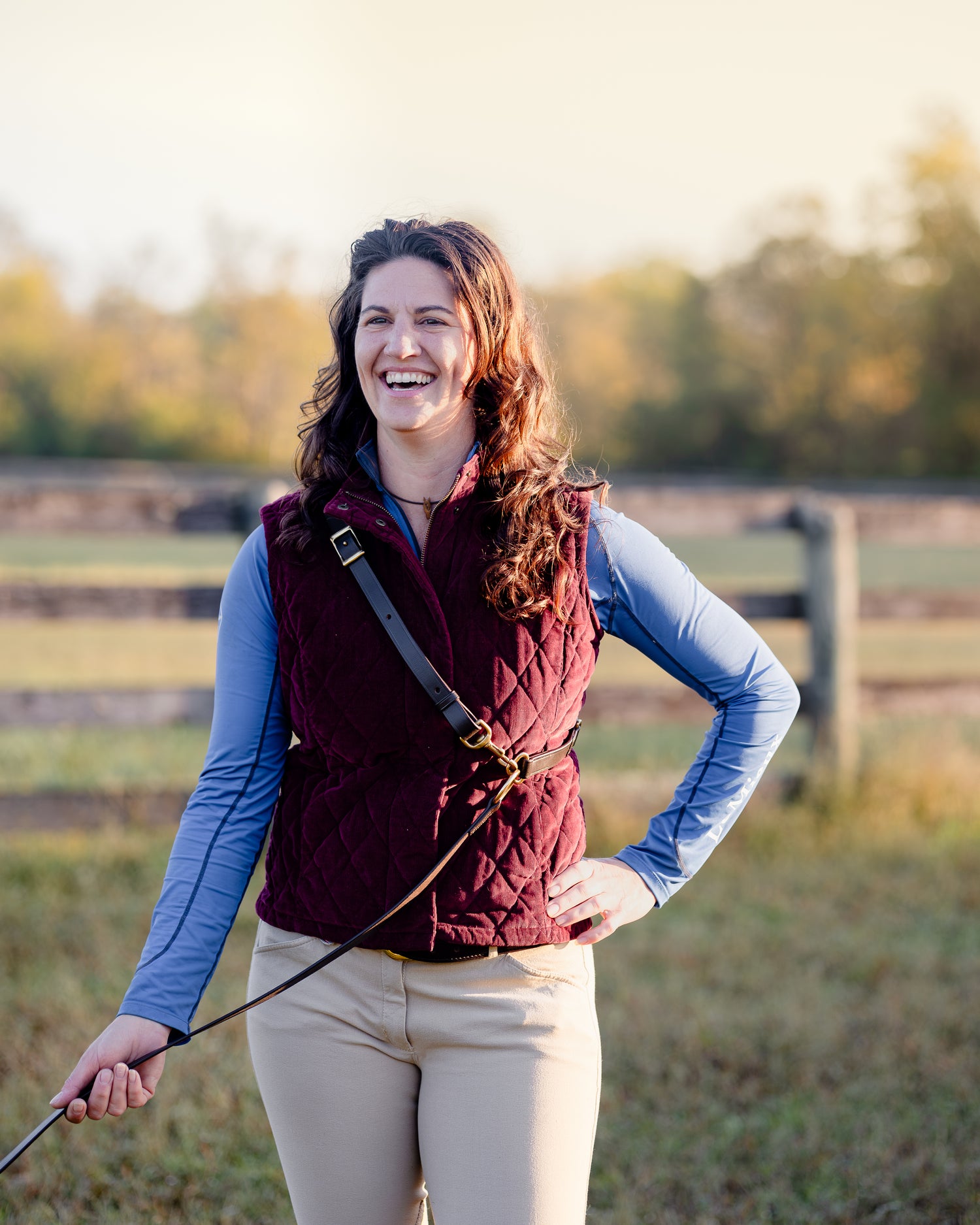 GG Hands-Free Leather &amp; Brass Dog Leash